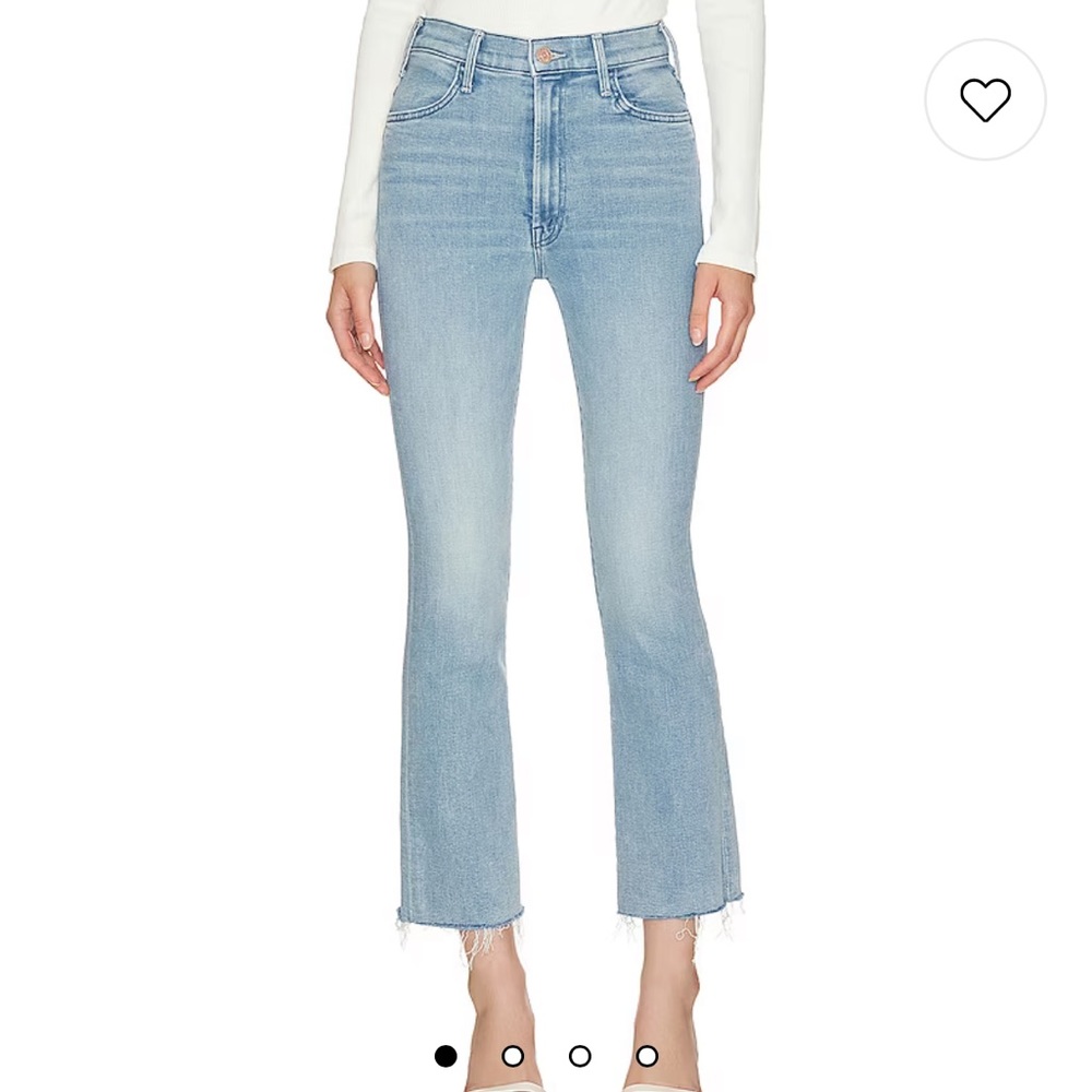MOTHER denim Hustler ankle fray jeans
